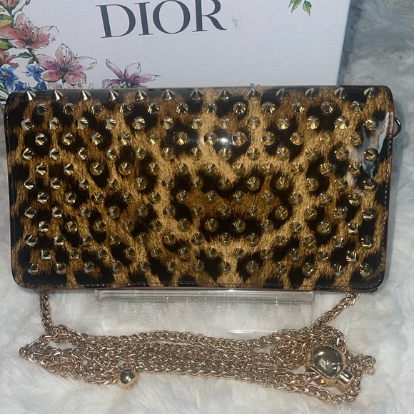 Christian Louboutin Handbags - Christian Louboutin cheetah long wristlet/crossbody